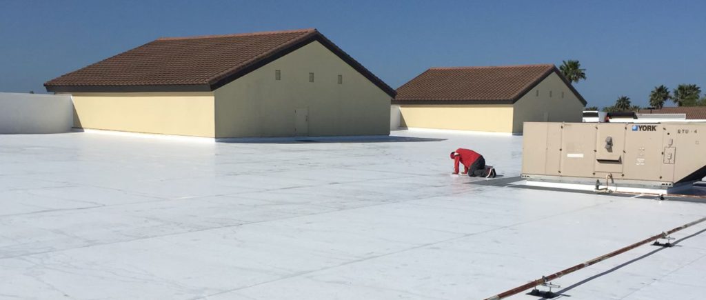 TPO roof membrane installed by Brose Construction.