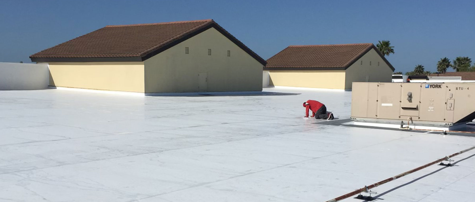 TPO roof membrane installed by Brose Construction.