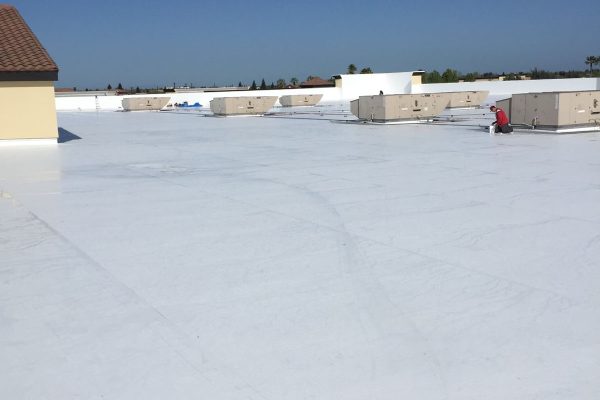 TPO roof membrane installed by Brose Construction.