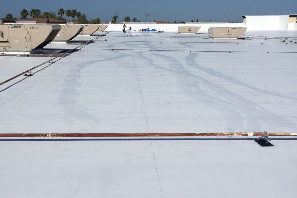 TPO roof membrane installed by Brose Construction.