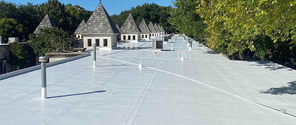 Flat roofing installed by Brose Construction.