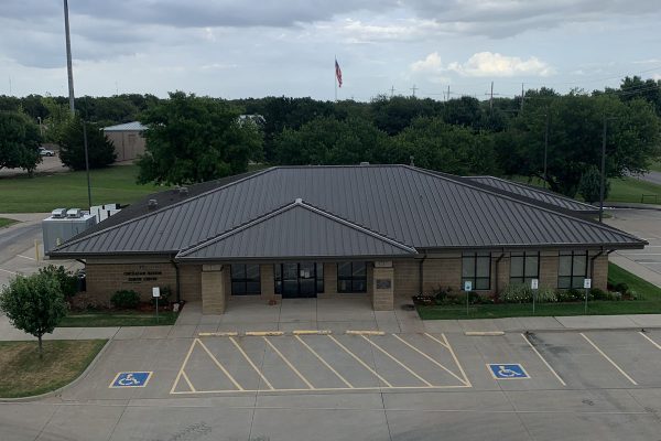 Standing seam retrofit roof installed by Brose Construction.