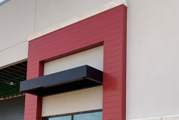 Extruded aluminum siding installed by Brose Construction.